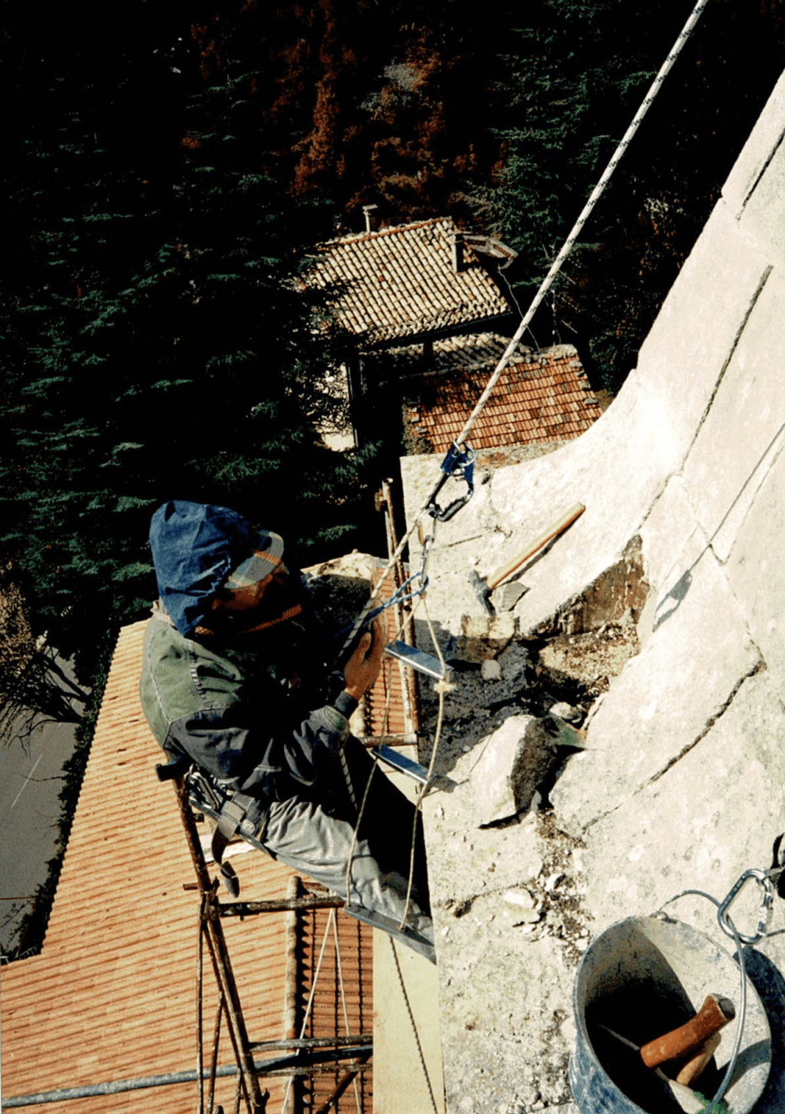 1995_Facchineri-et-fils_Saint-Auban_Clocher_Reconstruction